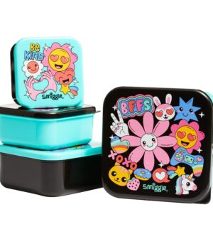 Smiggle - Bright Side 4'lü Yemek Yemek Kapları