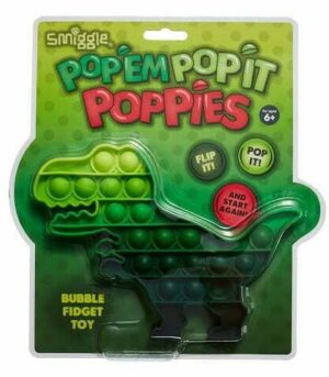 Smiggle - Dinossi Özel Tasarımlı Dinozor Popit Oyuncak
