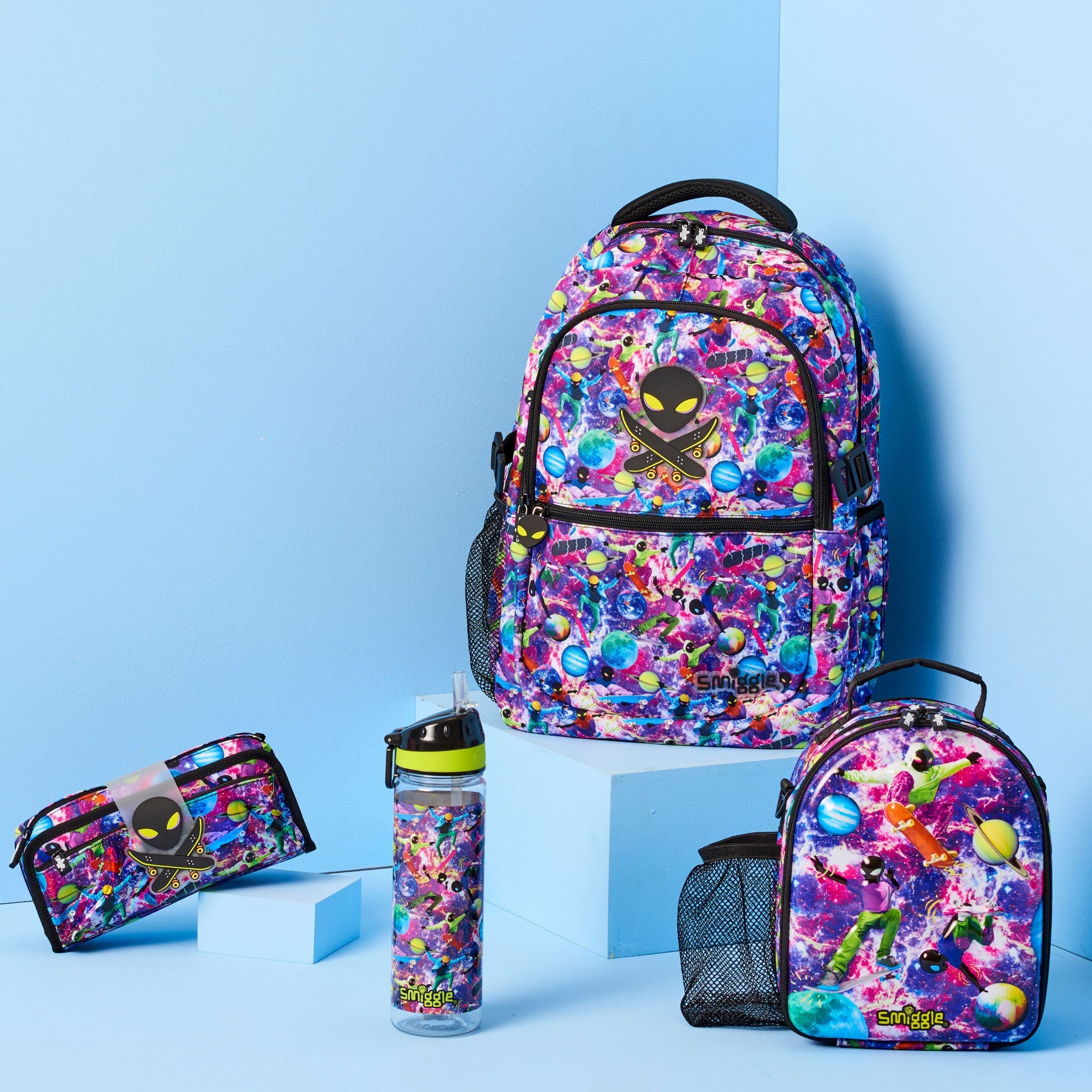 Smiggle - Galaxy İki Gözlü Özel Seri Kalem Kutusu - Görsel 4