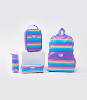 Smiggle - Giggle 4lü Gökkuşağı Okul Çanta Seti Paketi