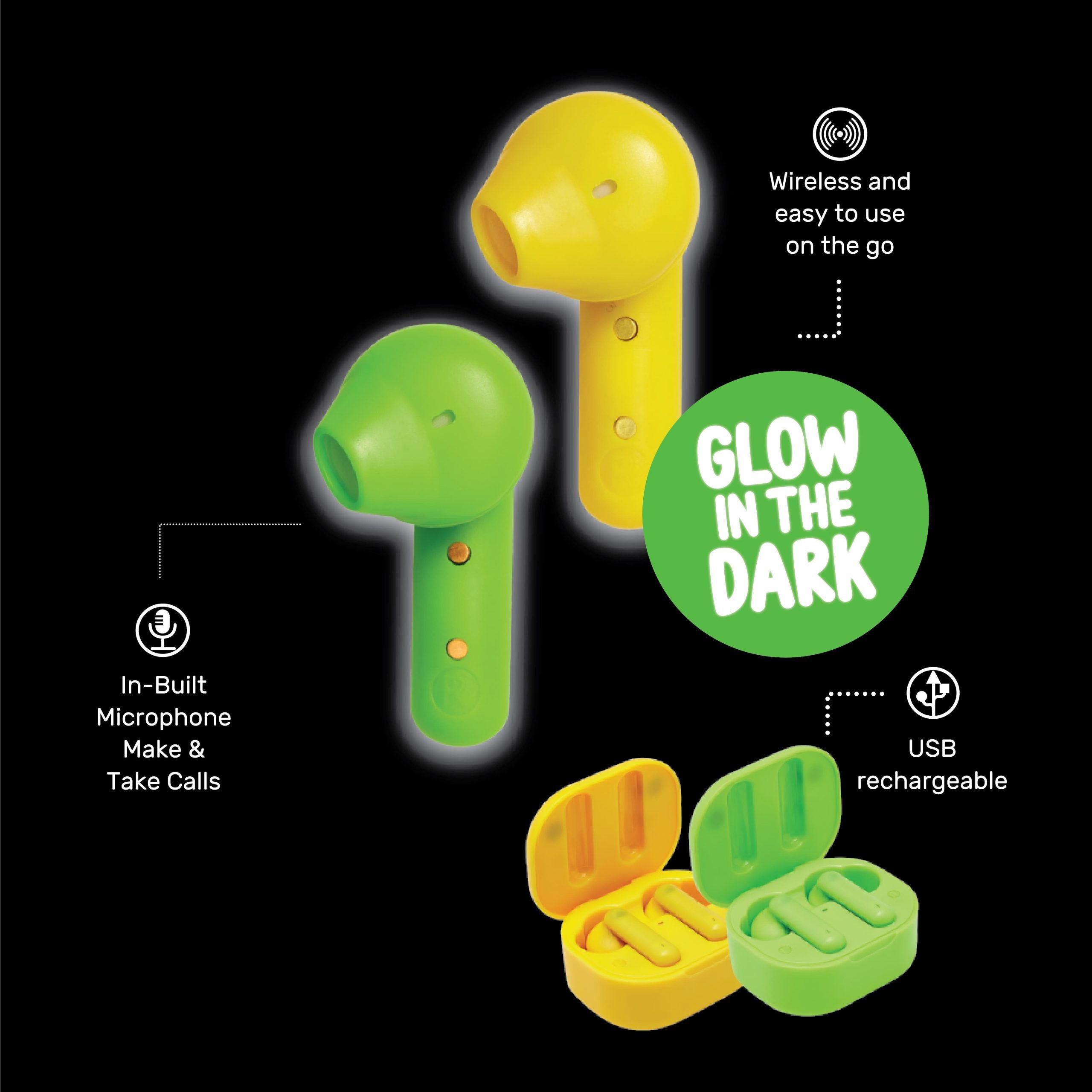 Smiggle - Glow In The Dark Kablosuz Kulaklık - Görsel 3