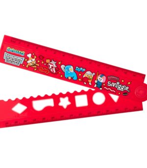 Smiggle - Hangry Hereos Katlama ve Şekil Verme Cetveli