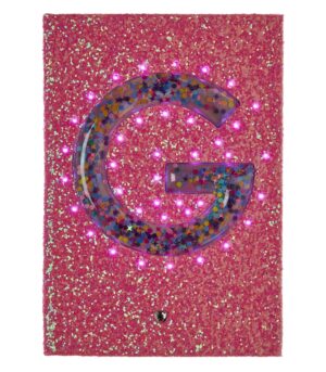 Smiggle - Işıklı Alfabe Harfli Pembe A5 Defter