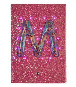 Smiggle - Işıklı Alfabe Harfli Pembe A5 Defter
