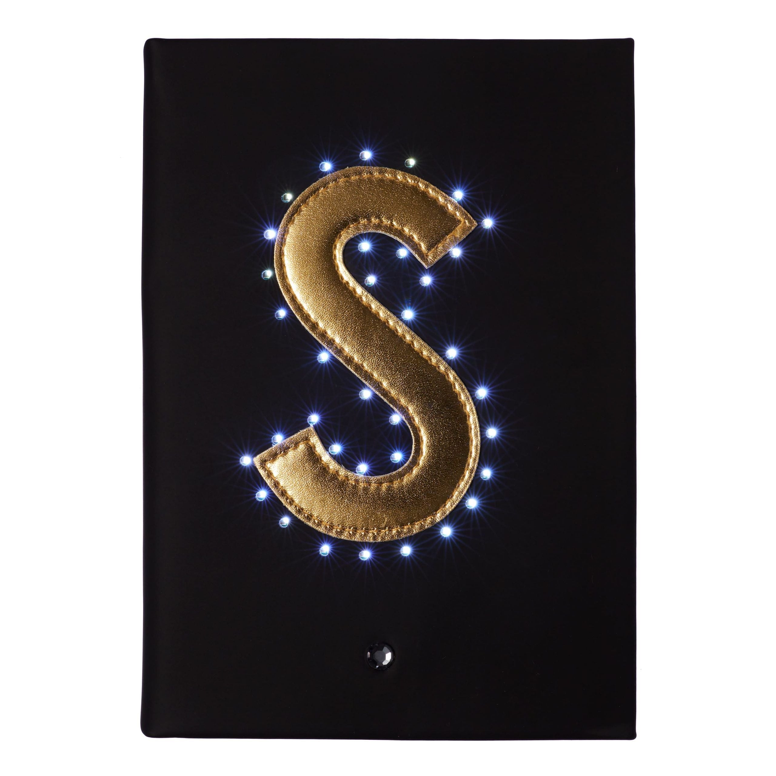 Smiggle - Işıklı Alfabe Harfli Siyah A5 Defter