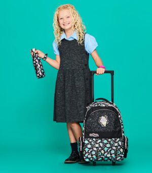 Smiggle - Işıklı Tekerlekli Beyond Trolley Sırt Çantası