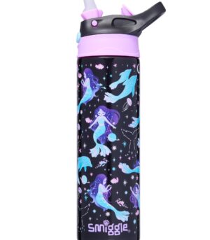 Smiggle - Limitless Paslanmaz Çelik 520ML Otomatik Pipetli Matara