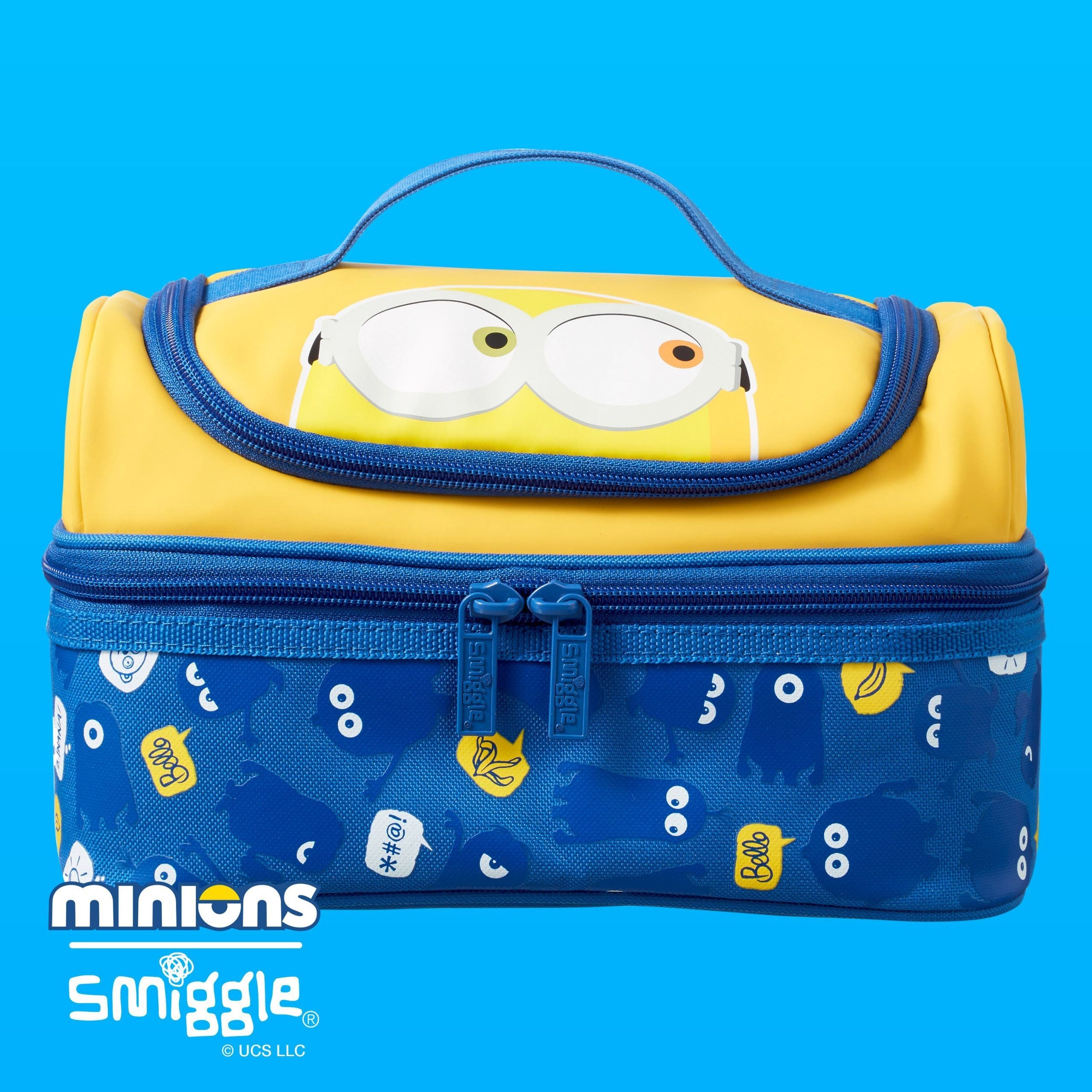 Smiggle - Minions Çift Katlı Beslenme Çantası