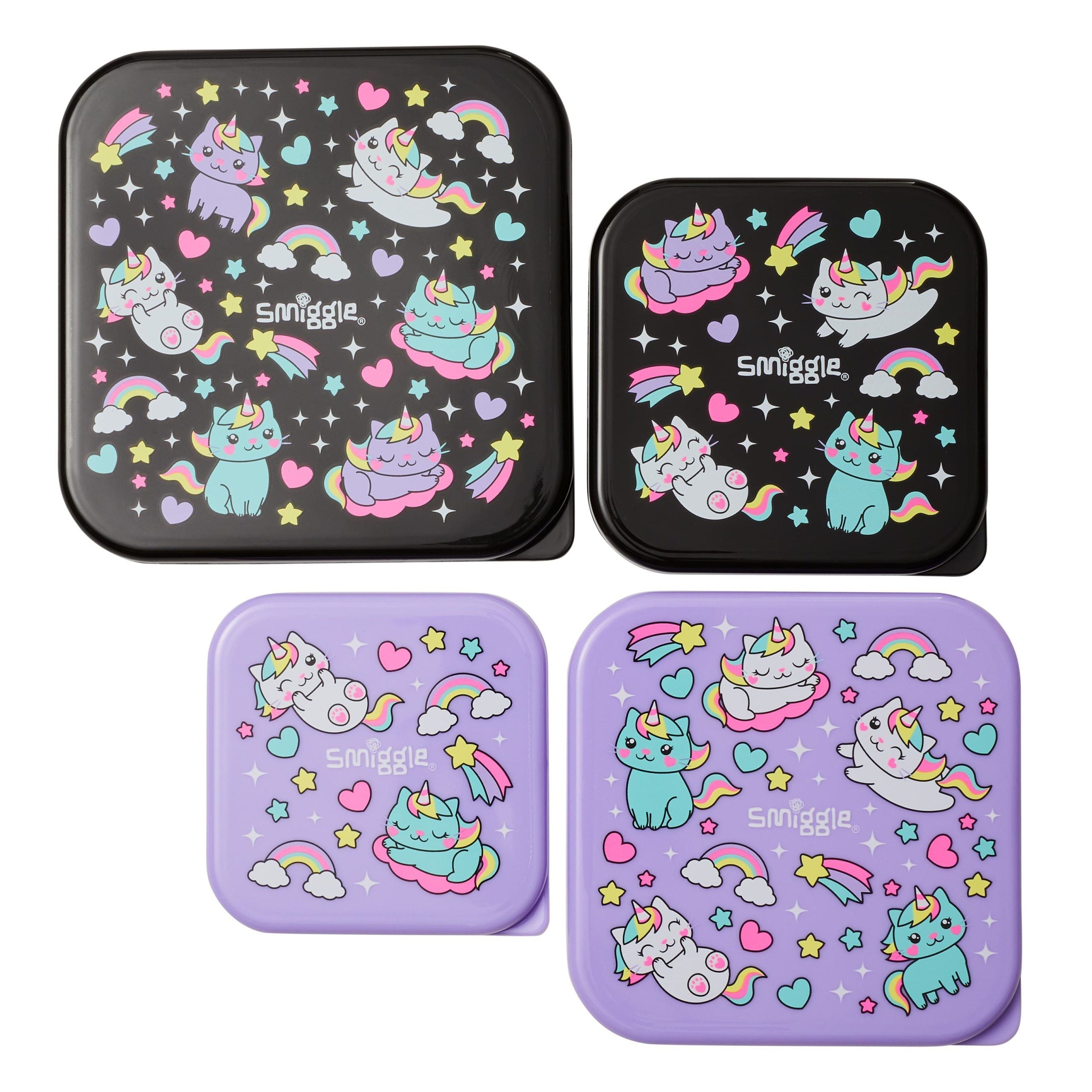 Smiggle - Sky Hi Junior 4'lü Yemek Kapları - Görsel 5