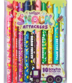 Smiggle - Snack Attackers Kokulu 10'lu Tükenmez Boya Kalemleri