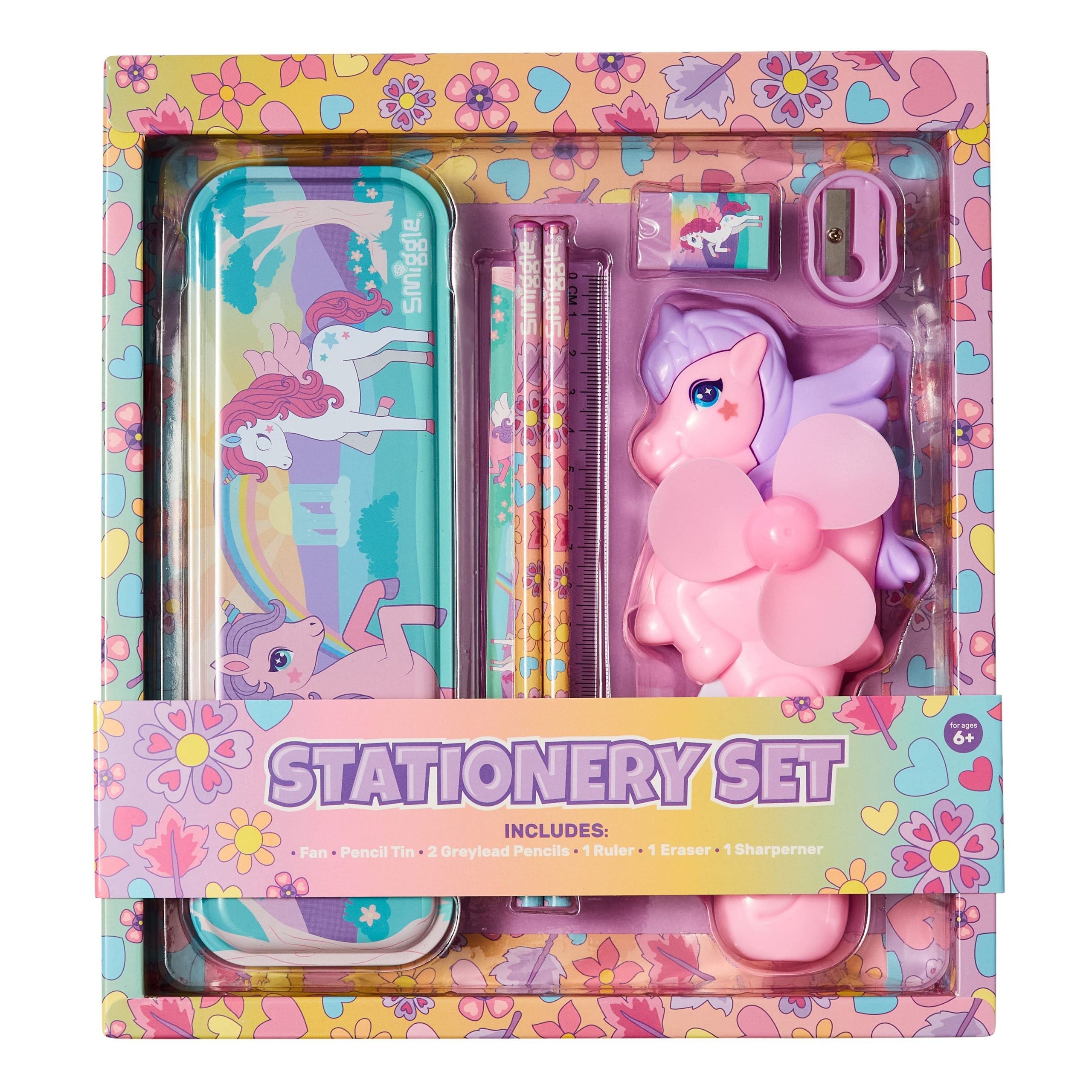 Smiggle - Unicorn Kırtasiye Seti ve Havalandırıcı - Görsel 3